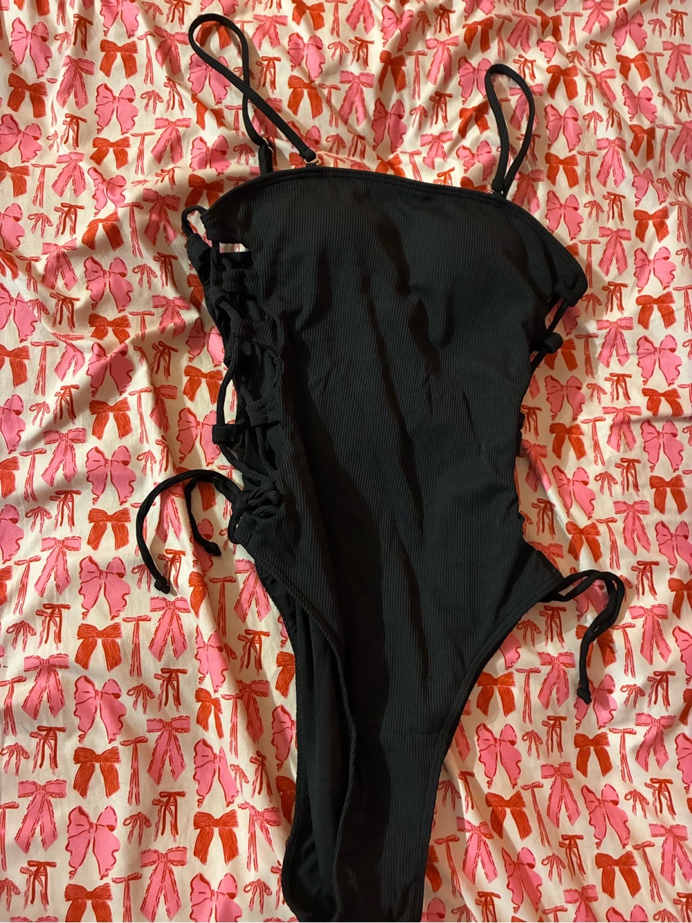 Women’s One-Piece Swimsuit with Side Ties